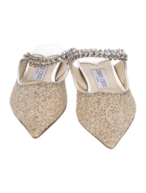 Jimmy Choo Glitter Glitter Accents Mules
