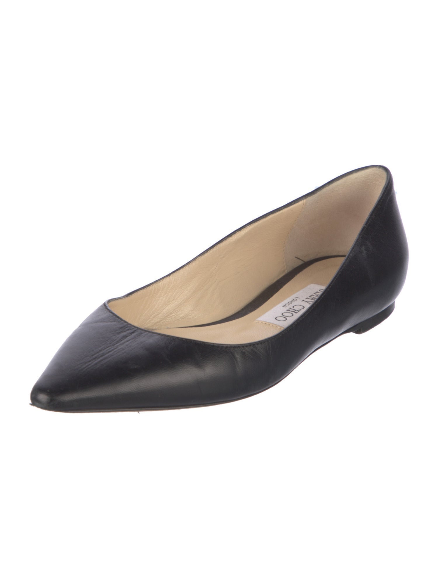 Jimmy Choo Leather Ballet Flats