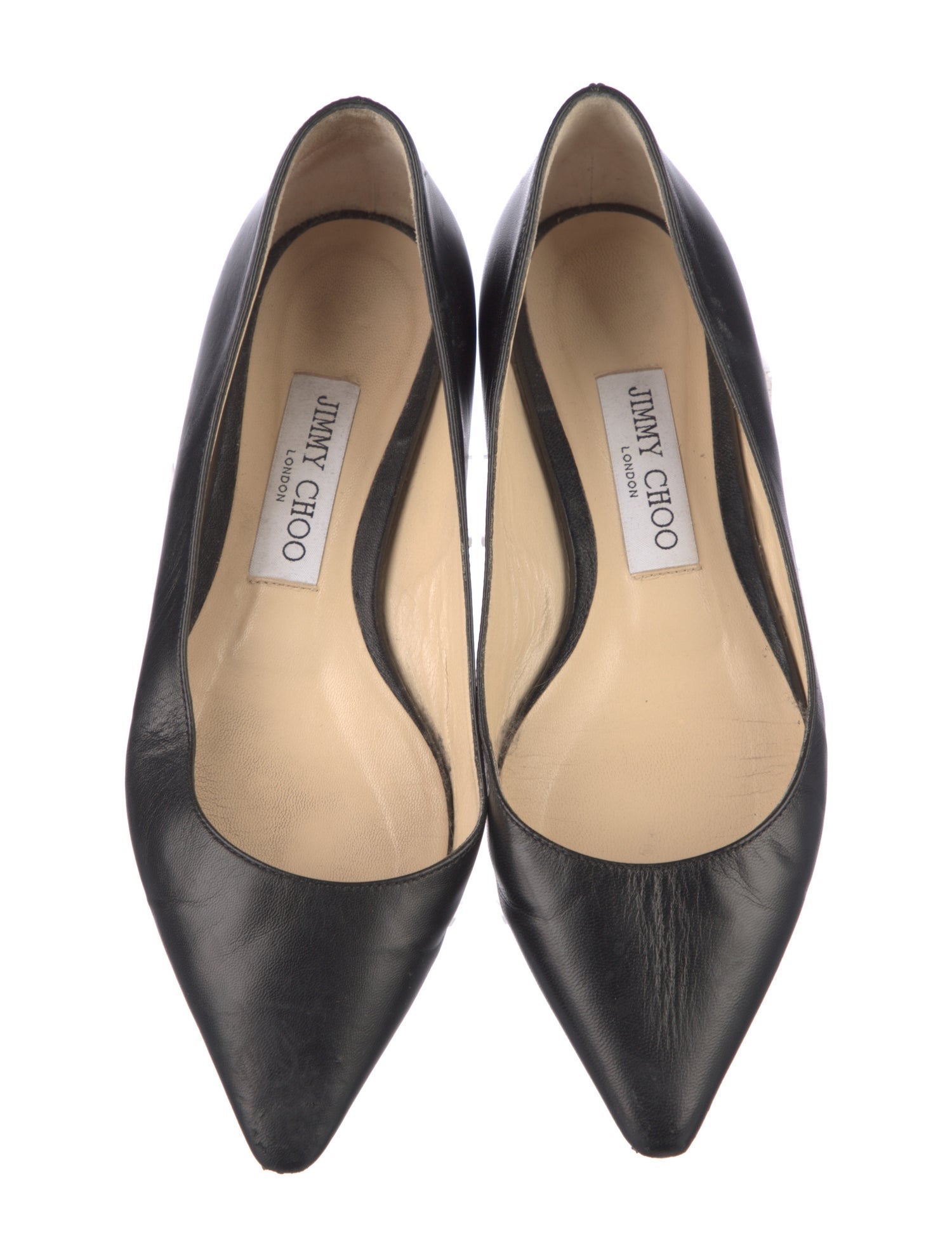 Jimmy Choo Leather Ballet Flats