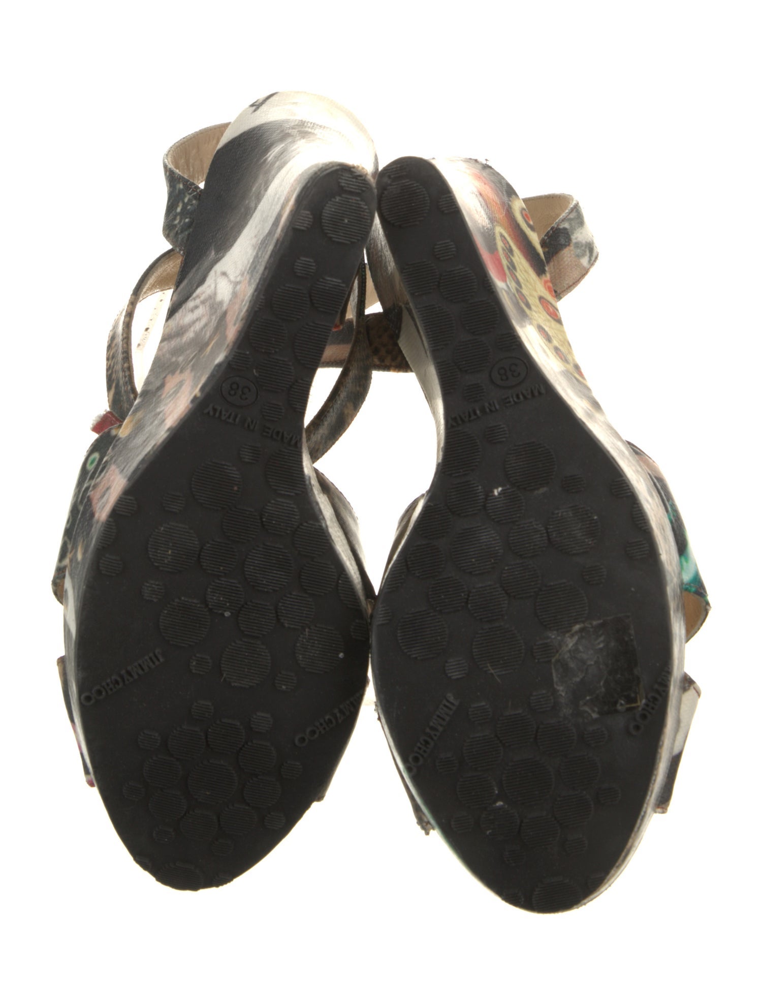 Jimmy Choo Leather Printed D'Orsay Pumps