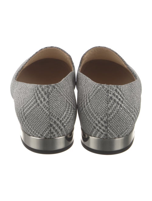Jimmy Choo Glitter Printed Loafers