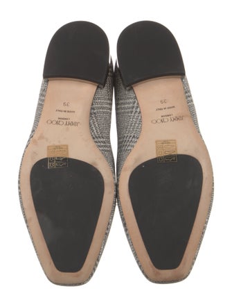 Jimmy Choo Glitter Printed Loafers