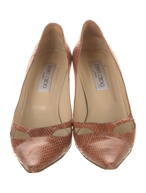 Jimmy Choo Lizard Animal Print Pumps