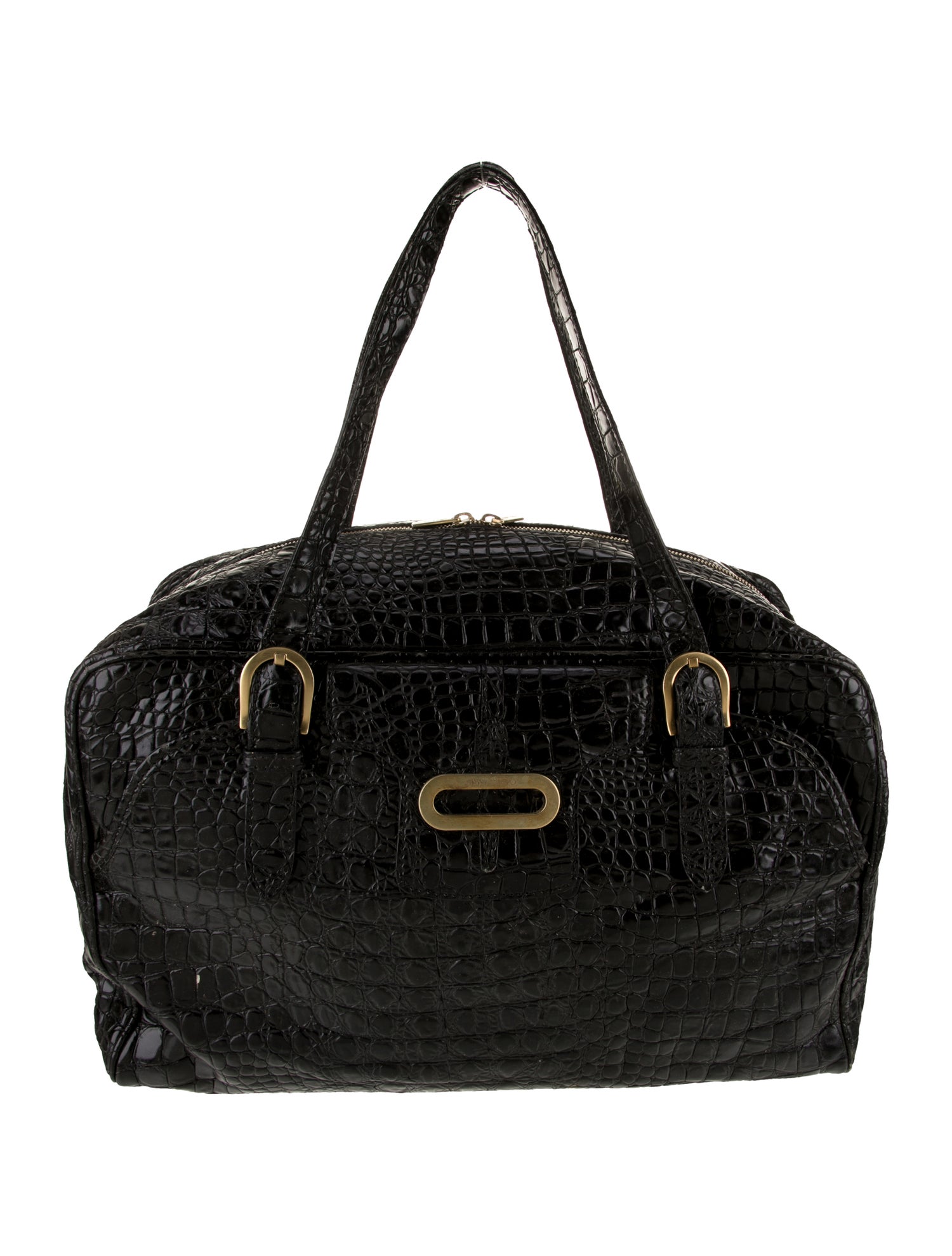 Jimmy Choo Embossed Leather Shoulder Bag