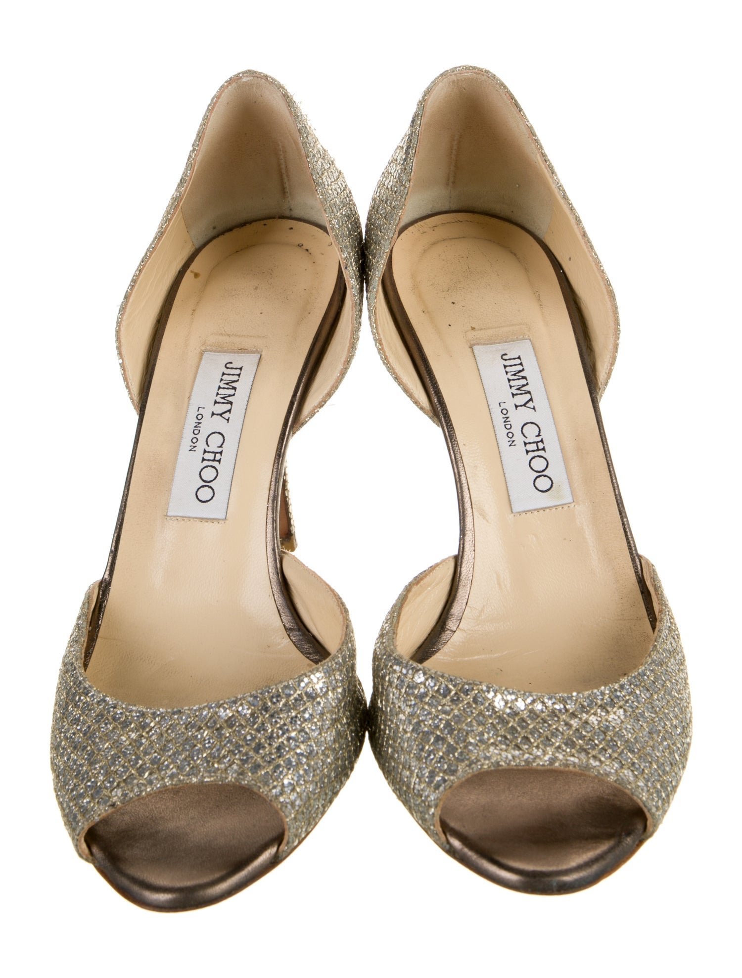 Jimmy Choo Glitter D'Orsay Pumps