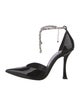 Jimmy Choo Patent Leather Crystal Embellishments D'Orsay Pumps