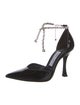 Jimmy Choo Patent Leather Crystal Embellishments D'Orsay Pumps