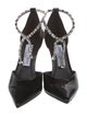 Jimmy Choo Patent Leather Crystal Embellishments D'Orsay Pumps