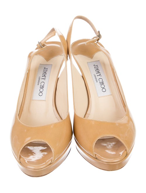 Jimmy Choo Patent Leather Slingback Pumps