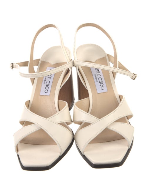 Jimmy Choo Leather Slingback Sandals