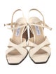 Jimmy Choo Leather Slingback Sandals