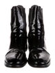 Jimmy Choo Patent Leather Colorblock Pattern Chelsea Boots
