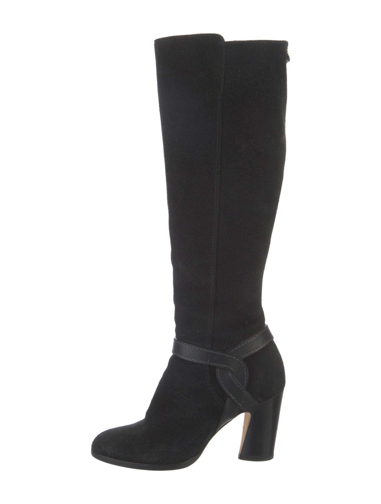 Jimmy Choo Suede Leather Trim Embellishment Boots