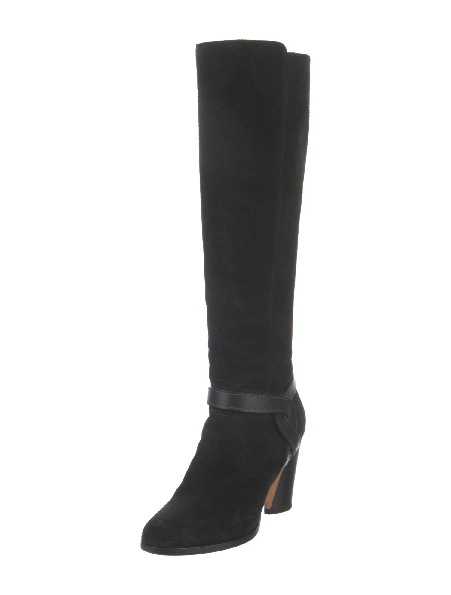 Jimmy Choo Suede Leather Trim Embellishment Boots
