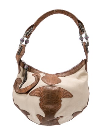 Jimmy Choo Canvas Shoulder Bag