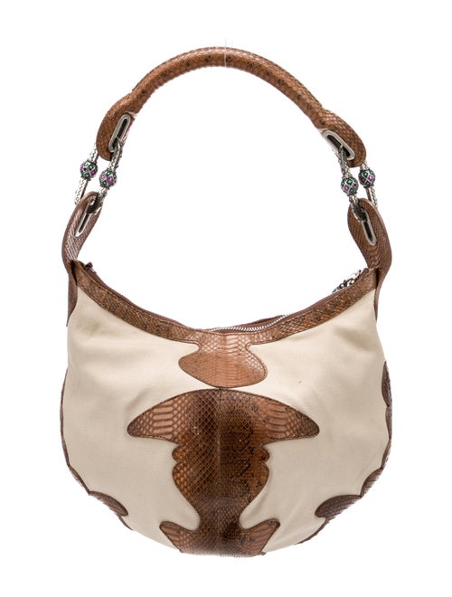 Jimmy Choo Canvas Shoulder Bag