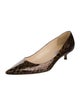 Jimmy Choo Patent Leather Animal Print Pumps