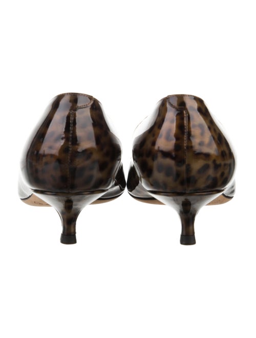 Jimmy Choo Patent Leather Animal Print Pumps