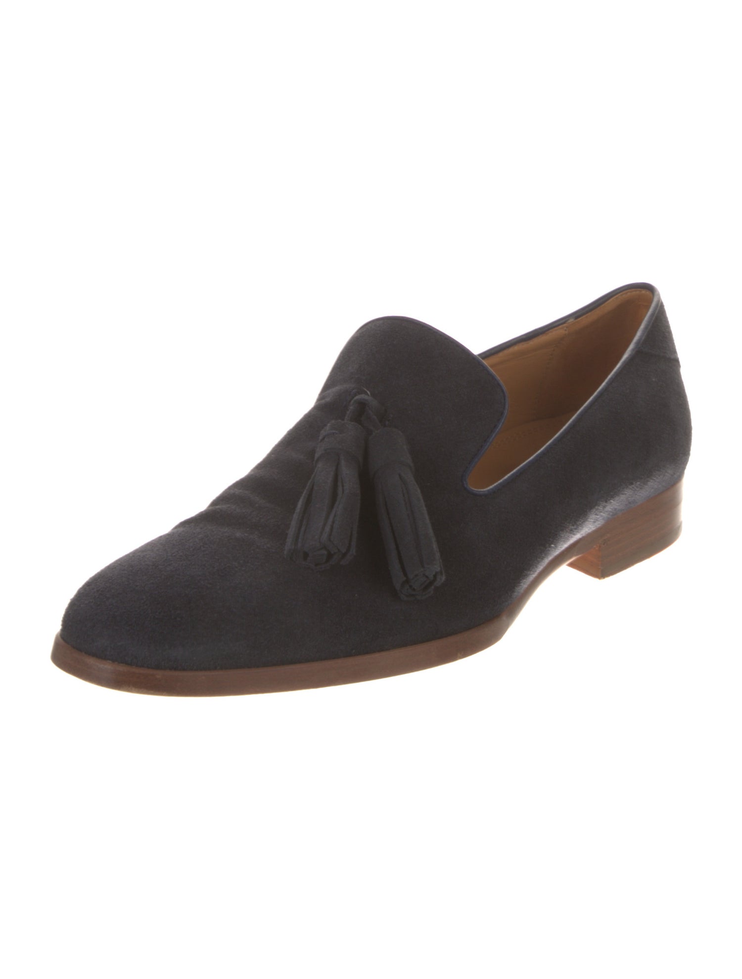 Jimmy Choo Suede Tassel Accents Loafers