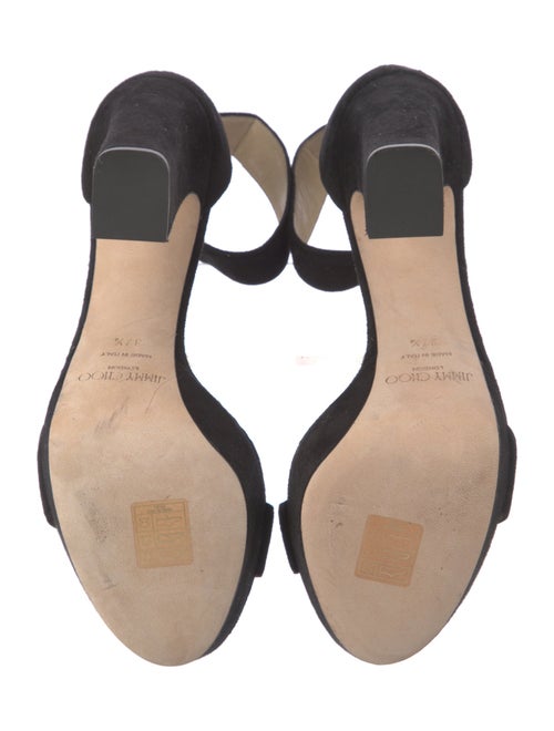 Jimmy Choo Suede Crystal Embellishments Sandals