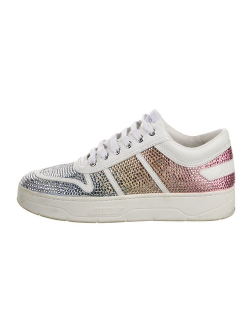Jimmy Choo Crystal Colorblock Pattern Sneakers