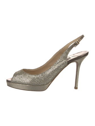 Jimmy Choo Glitter Slingback Pumps