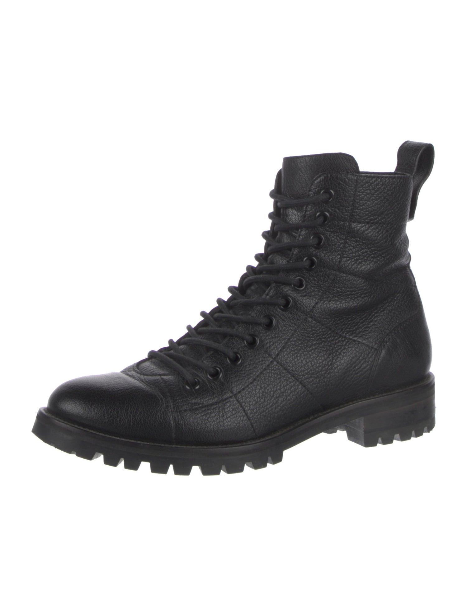 Jimmy Choo Leather Combat Boots