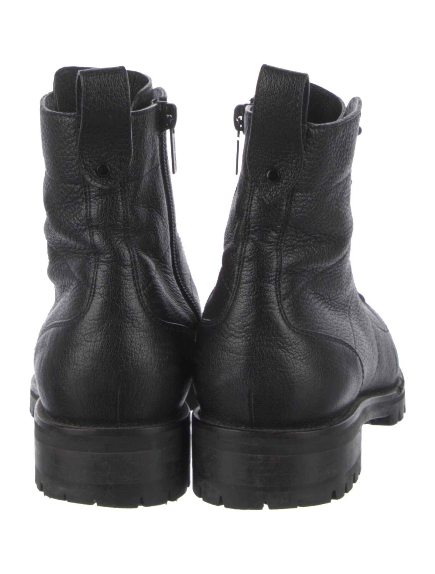 Jimmy Choo Leather Combat Boots