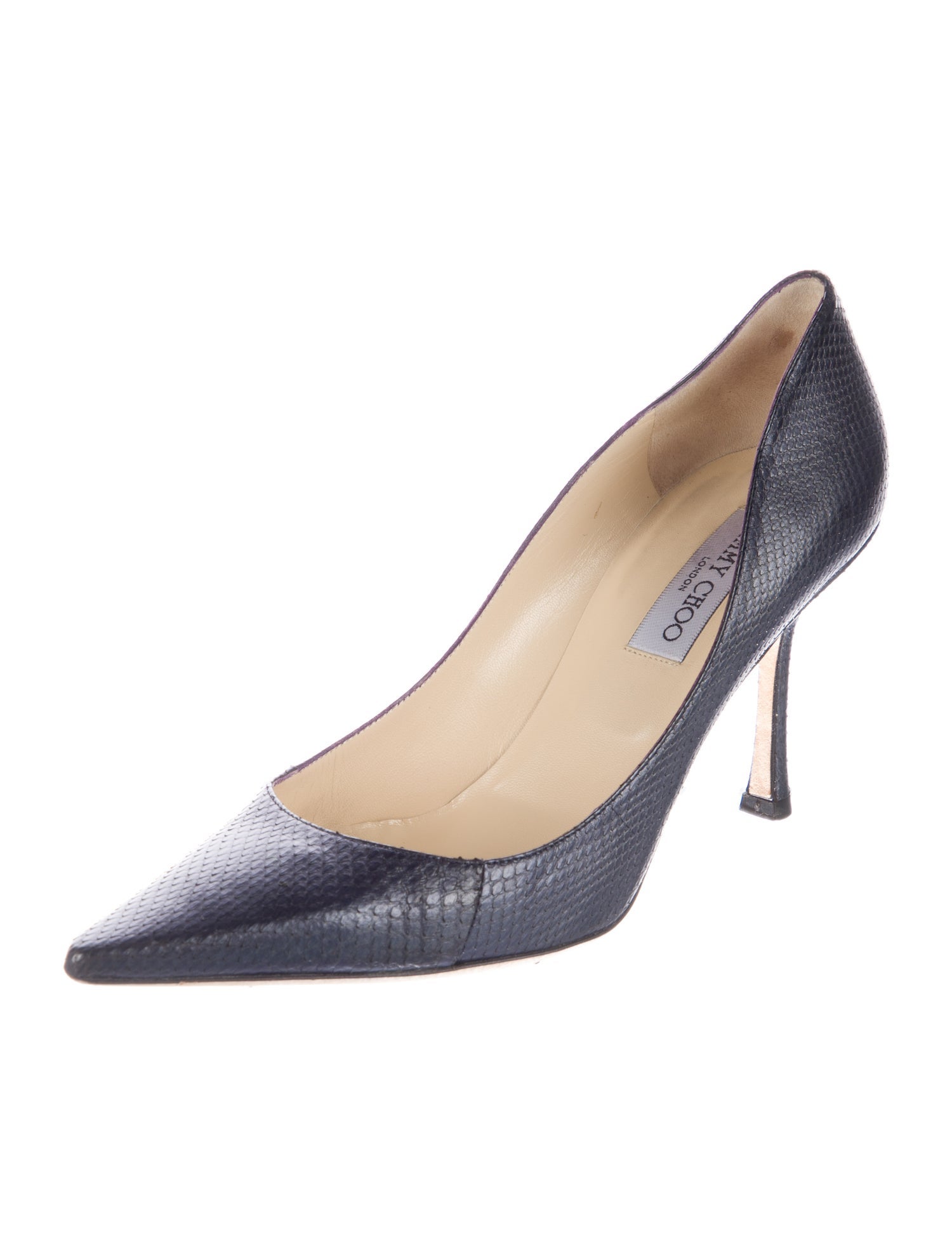 Jimmy Choo Embossed Leather Pumps