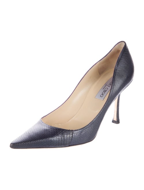 Jimmy Choo Embossed Leather Pumps