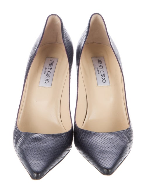 Jimmy Choo Embossed Leather Pumps