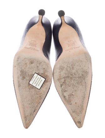 Jimmy Choo Embossed Leather Pumps