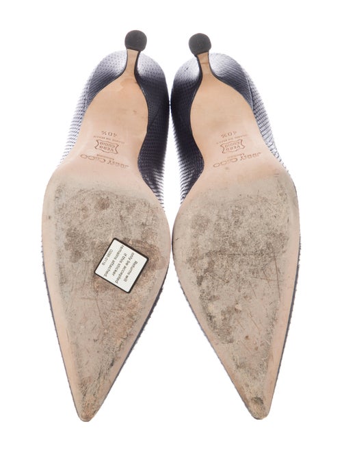 Jimmy Choo Embossed Leather Pumps