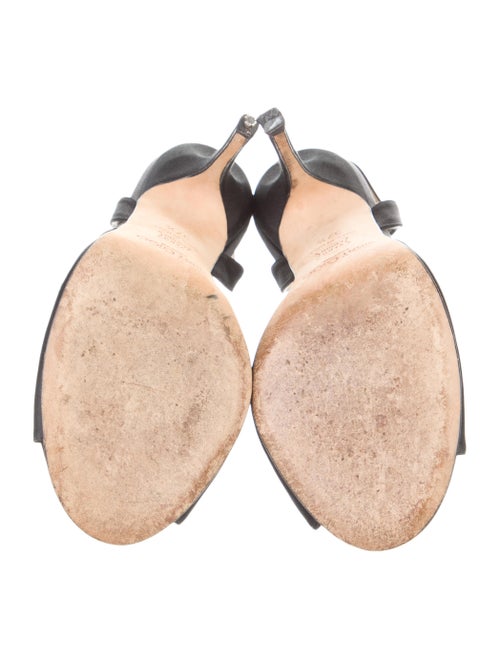Jimmy Choo Satin Crystal Embellishments Slingback Sandals