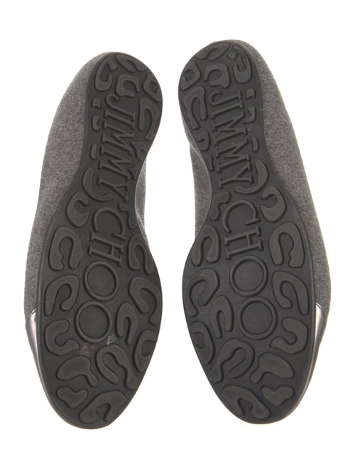 Jimmy Choo Wool Animal Print Ballet Flats