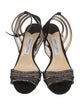 Jimmy Choo Suede Mesh Accents Slingback Sandals