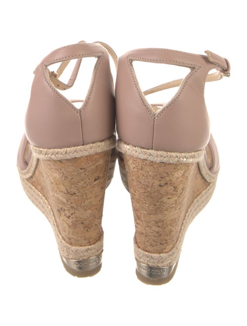 Jimmy Choo Leather Colorblock Pattern T-Strap Pumps