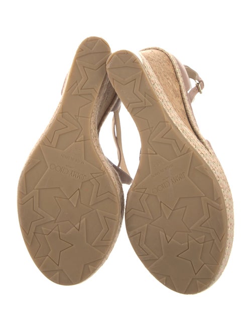 Jimmy Choo Leather Colorblock Pattern T-Strap Pumps