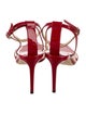Jimmy Choo Patent Leather Cutout Accent Sandals