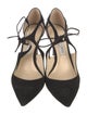Jimmy Choo Suede Cutout Accent D'Orsay Pumps