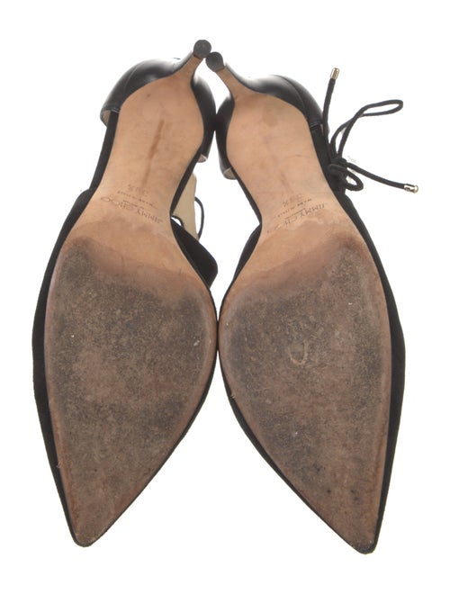 Jimmy Choo Suede Cutout Accent D'Orsay Pumps