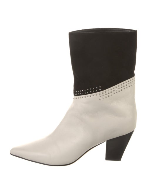 Jimmy Choo Leather Studded Accents Boots