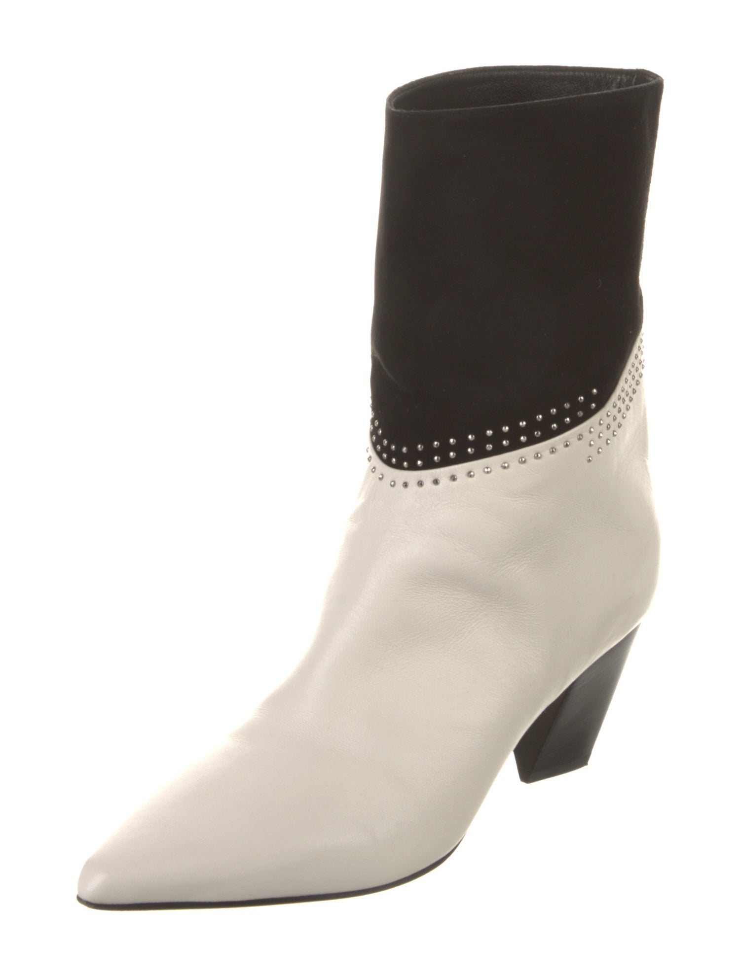 Jimmy Choo Leather Studded Accents Boots