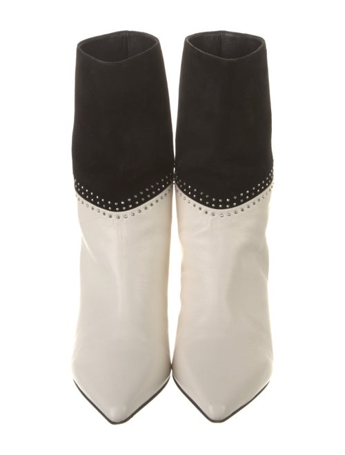 Jimmy Choo Leather Studded Accents Boots