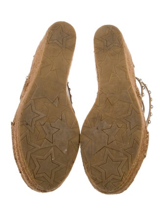 Jimmy Choo Suede Studded Accents Espadrilles