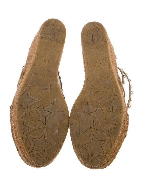 Jimmy Choo Suede Studded Accents Espadrilles