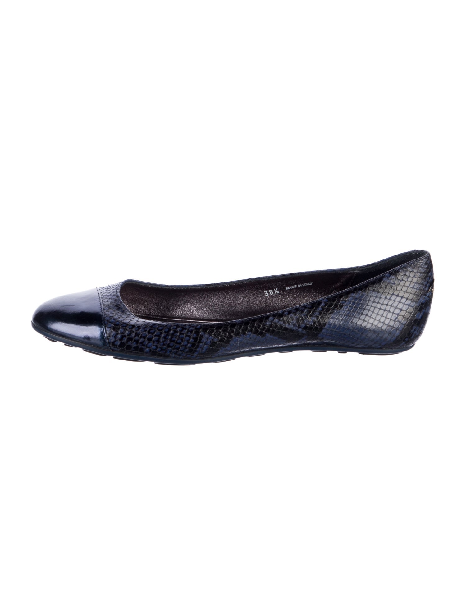 Jimmy Choo Signature Logo Leather Ballet Flats
