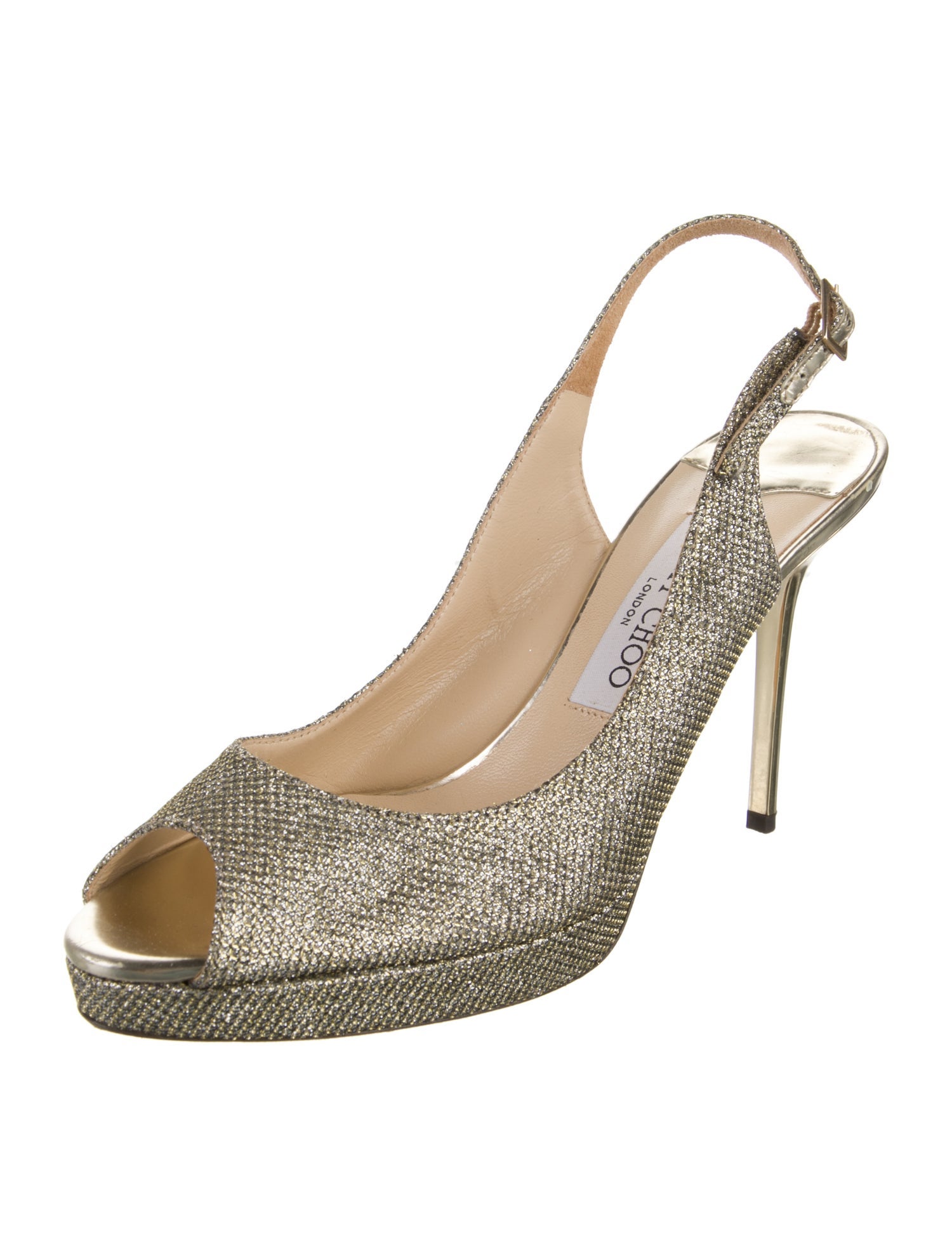 Jimmy Choo Glitter Slingback Pumps