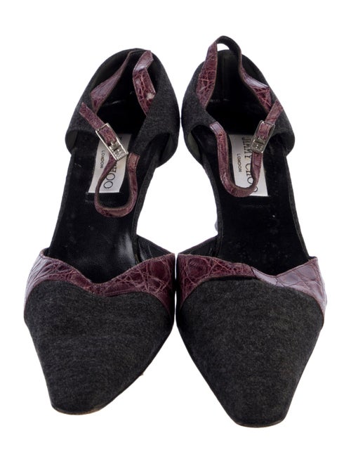 Jimmy Choo Wool Printed D'Orsay Pumps