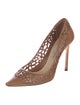 Jimmy Choo Leather Lasercut Accents Pumps